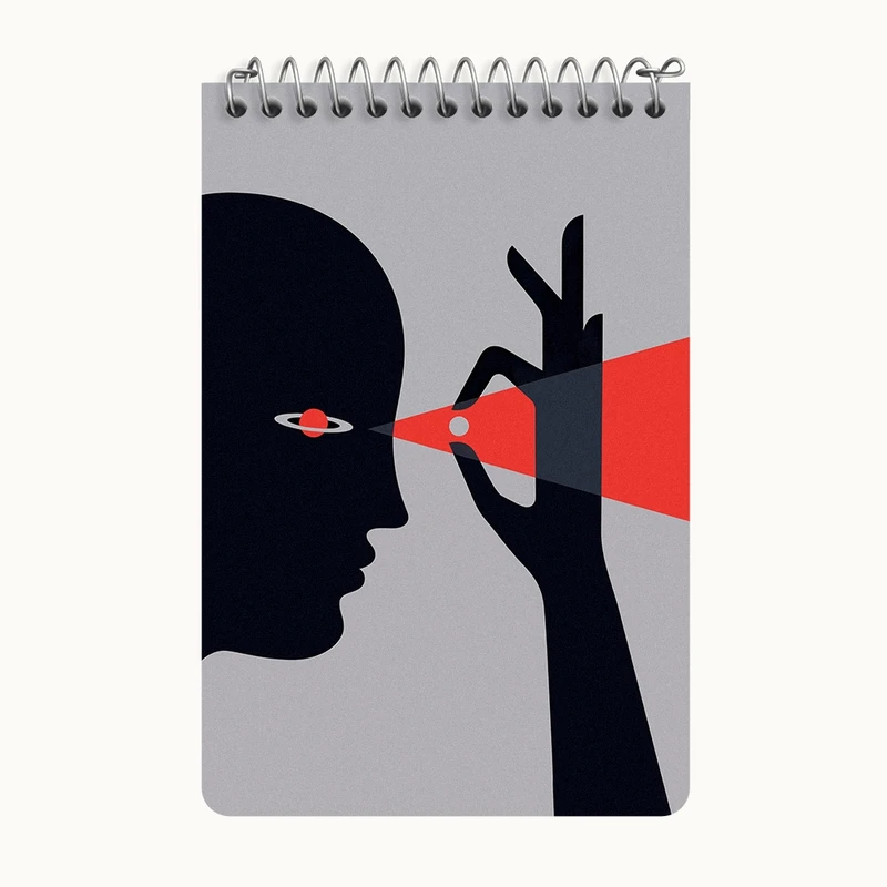 دفتر یادداشت 50 برگ خندالو طرح آدم فضایی ها کد F10488