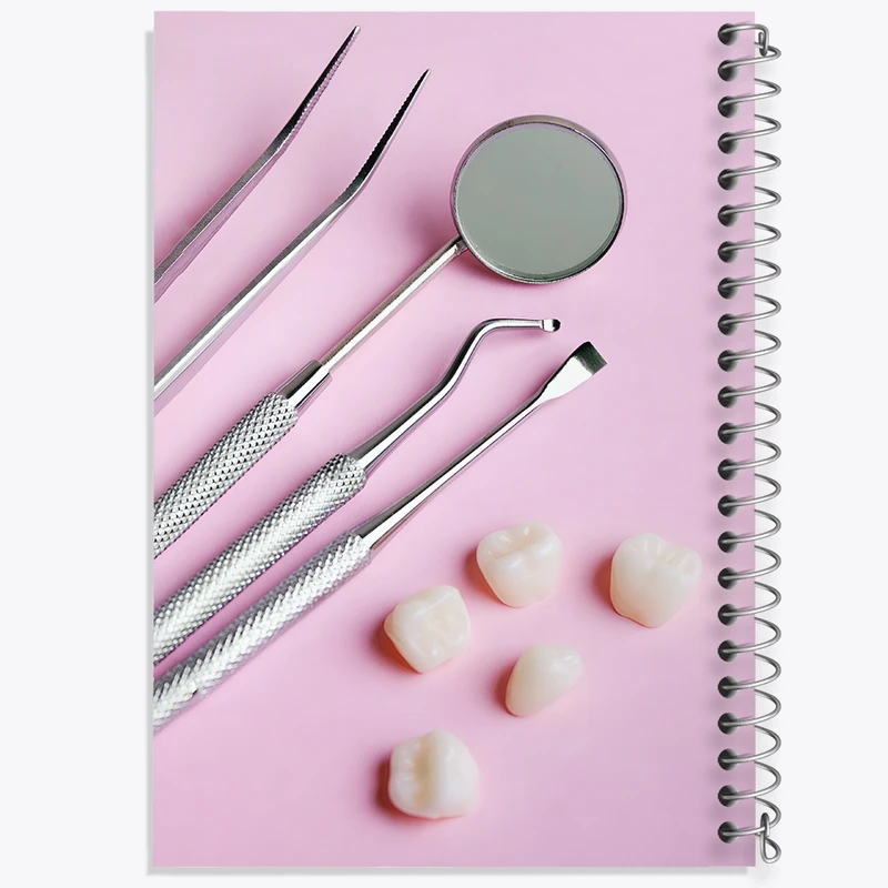 دفتر لیست خرید 50 برگ خندالو طرح دندان و دندان پزشکی کد F9824