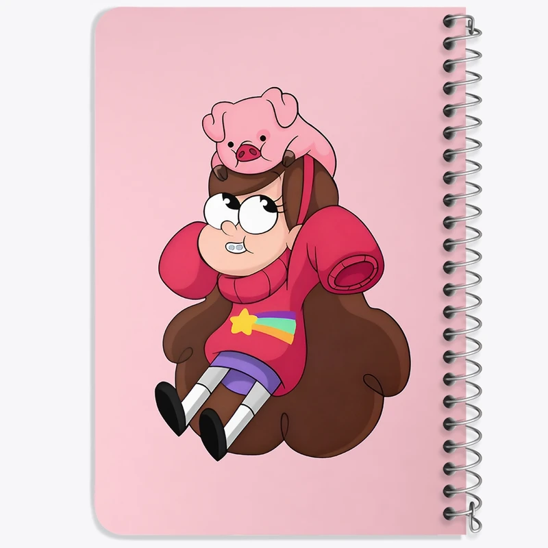 دفتر یادداشت 50 برگ خندالو طرح آبشار جاذبه (Gravity Falls) کد N6745