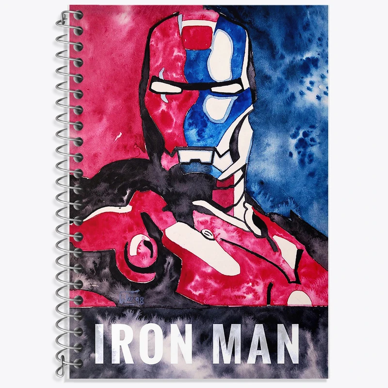 دفتر نت موسیقی 50 برگ خندالو طرح مرد آهنی مارول (Marvel) کد F11353