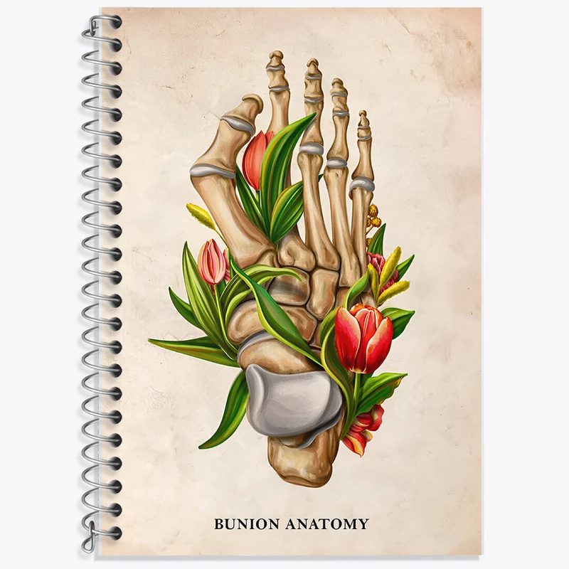 دفتر نت موسیقی 50 برگ خندالو طرح آناتومی بونیون (Bunion Anatomy) کد F13987
