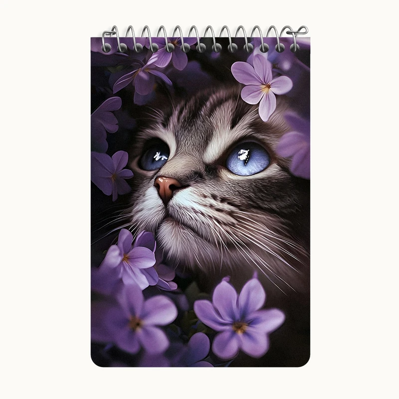 دفتر یادداشت 50 برگ خندالو طرح گربه کد F9924