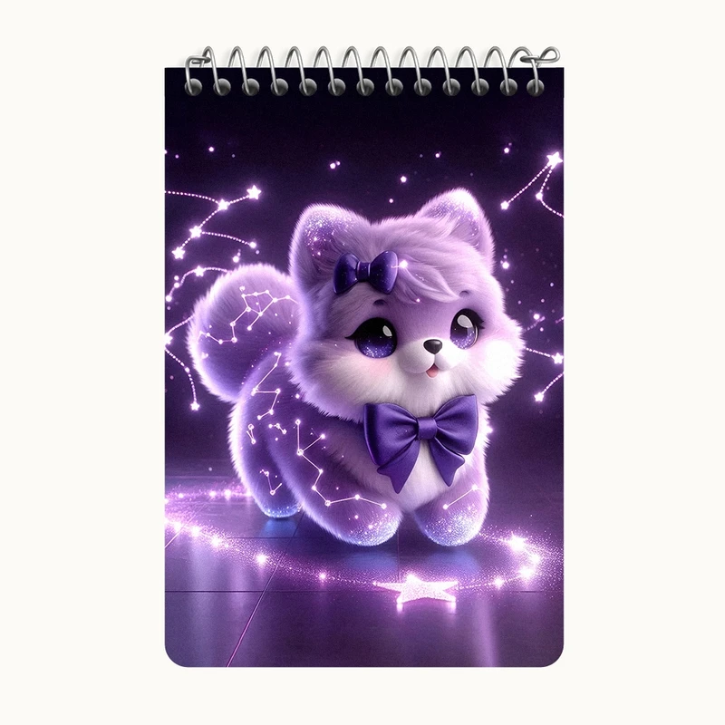 دفتر یادداشت 50 برگ خندالو طرح گربه ملوس کد F5483