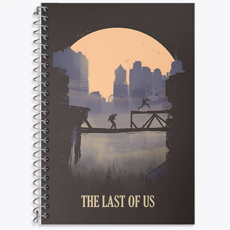 دفتر زبان دوخط 50 برگ خندالو طرح آخرین بازمانده از ما (The Last Of Us) کد F13594