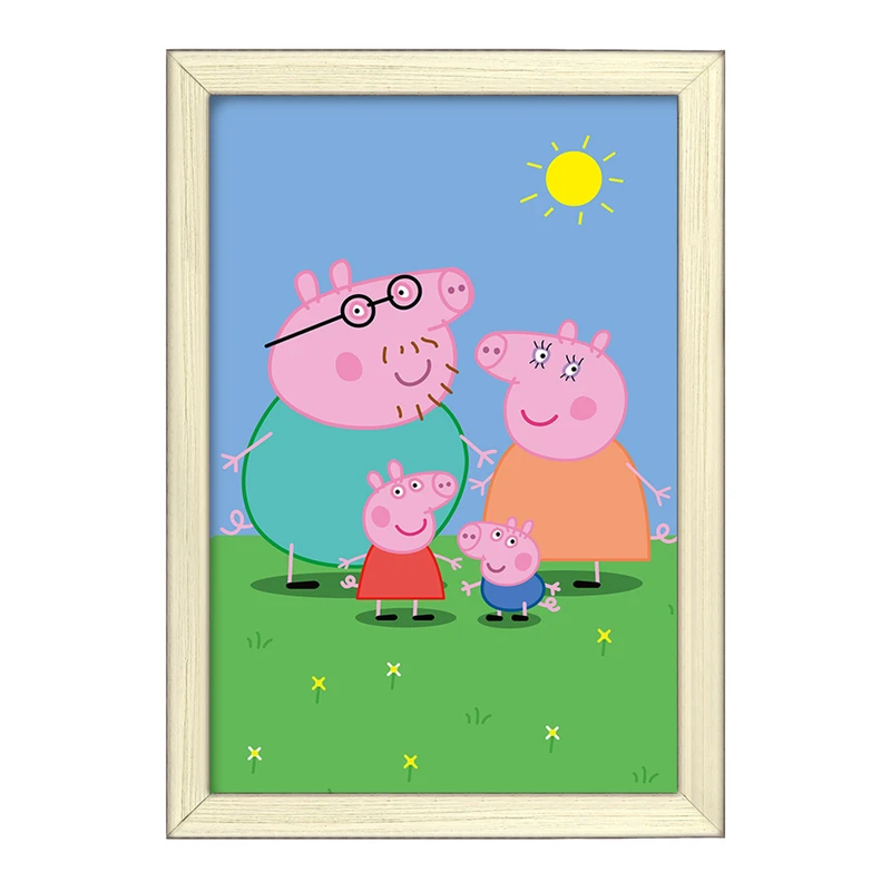 تابلو خندالو طرح خانواده پپا پیگ انیمیشن پپا پیگ Peppa pig  کد 22070