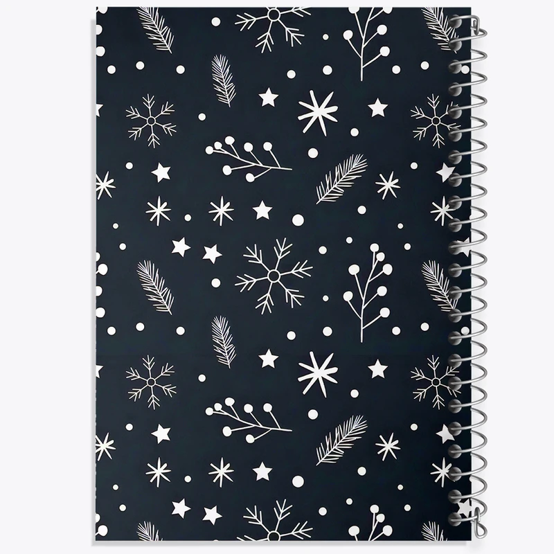 دفتر مشق 50 برگ خندالو طرح پترن برفی کد N6108