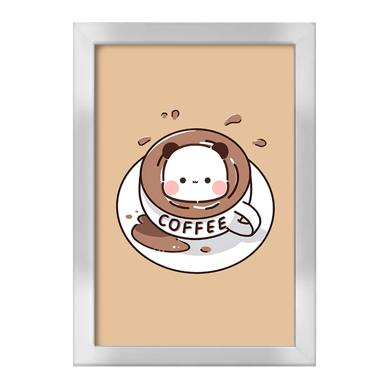 تابلو خندالو طرح پاندا و قهوه کد F5406