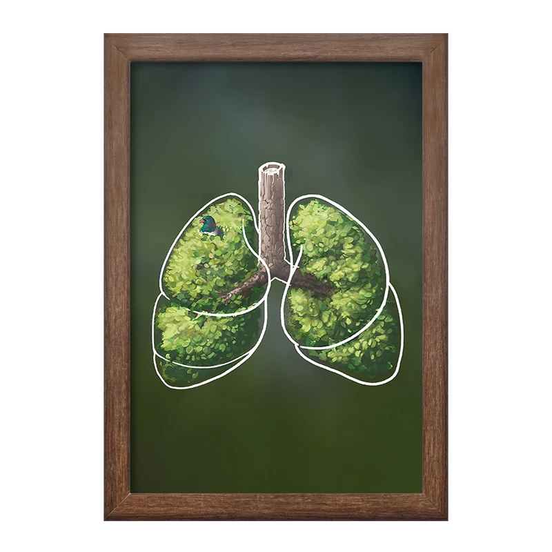 تابلو خندالو طرح ریه (Lungs) کد F14052