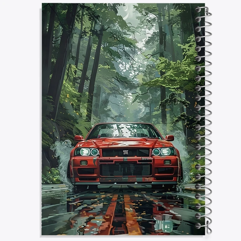 دفتر طراحی 50 برگ خندالو طرح ماشین اسپرت کد F4108