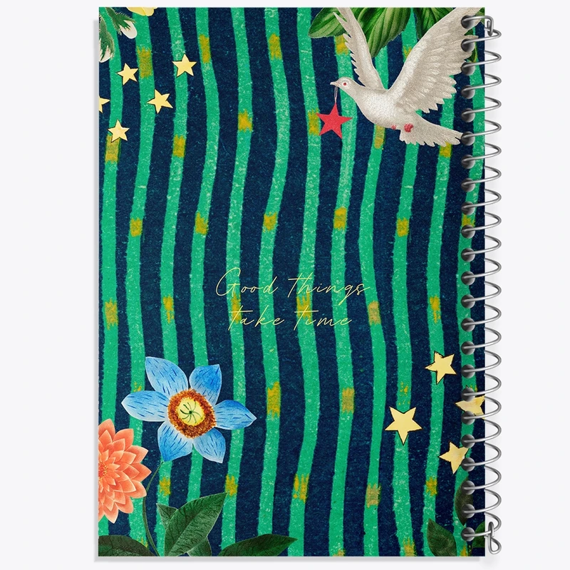 دفتر طراحی 50 برگ خندالو طرح Good Things Take Time کد N2317