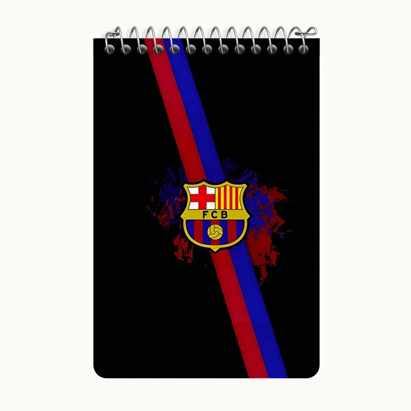 دفتر یادداشت 50 برگ خندالو طرح باشگاه بارسلونا کد F4300