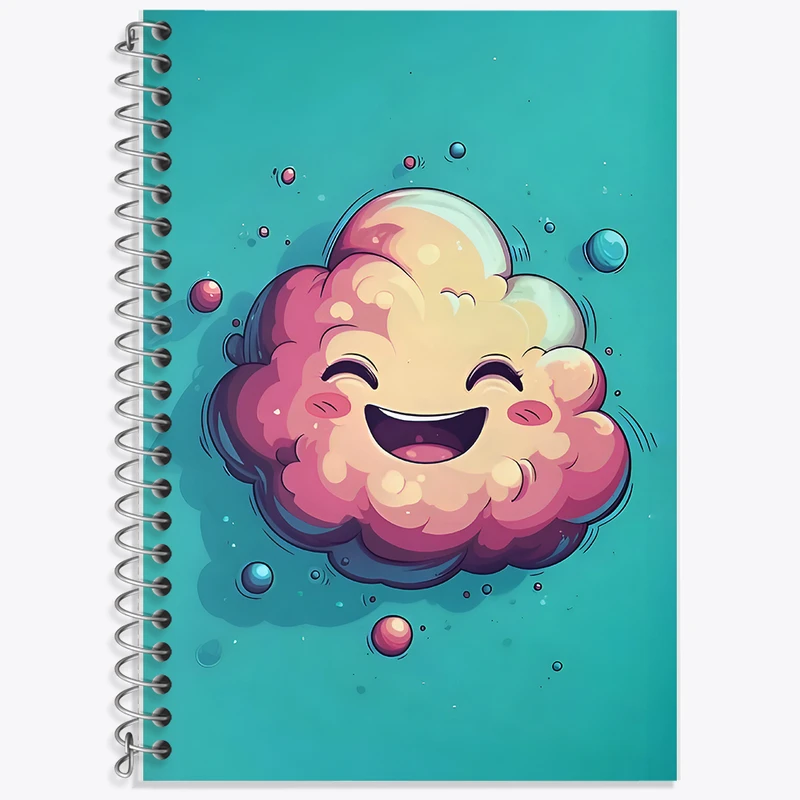 دفتر نت موسیقی 50 برگ خندالو طرح ابر کیوت کد F9864