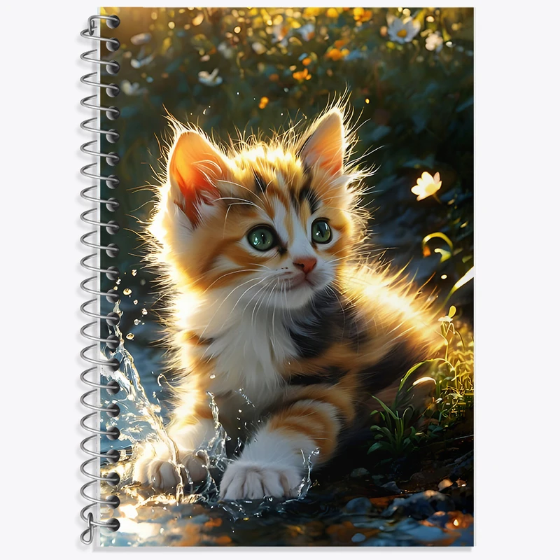 دفتر نت موسیقی 50 برگ خندالو طرح گربه کد F9468