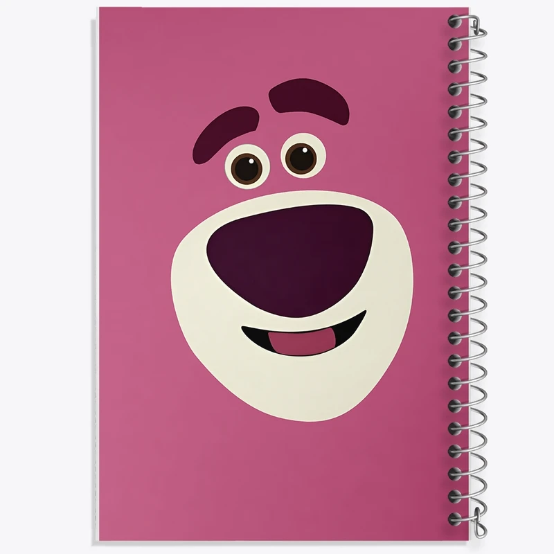 دفتر طراحی 50 برگ خندالو طرح خرس لات هاگین کد N5207