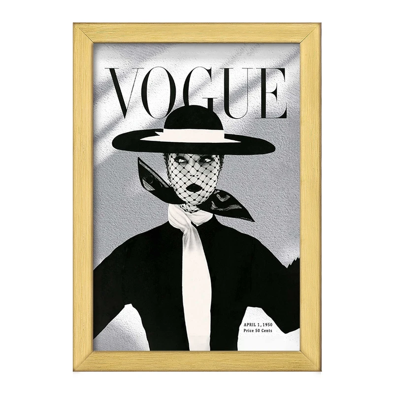 تابلو خندالو طرح مجله وگ (Vogue) کد F11333