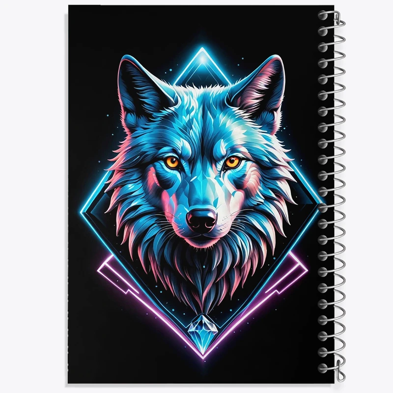 دفتر مشق 50 برگ خندالو طرح گرگ کد F2997