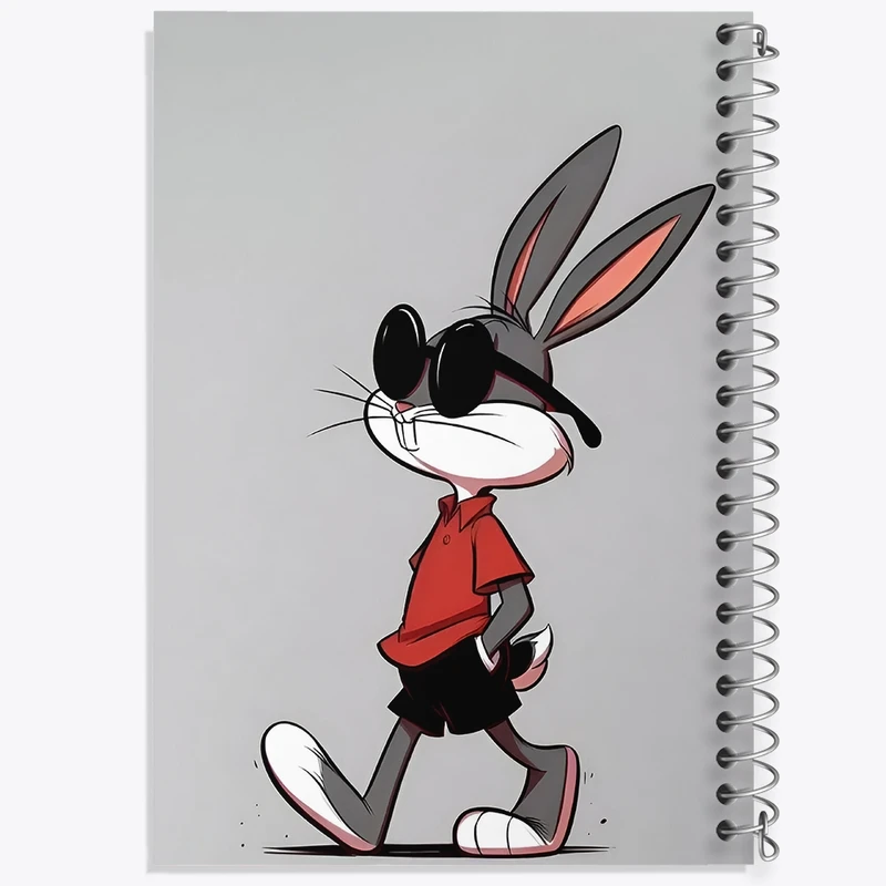 دفتر طراحی 50 برگ خندالو طرح باگز بانی کد F3292