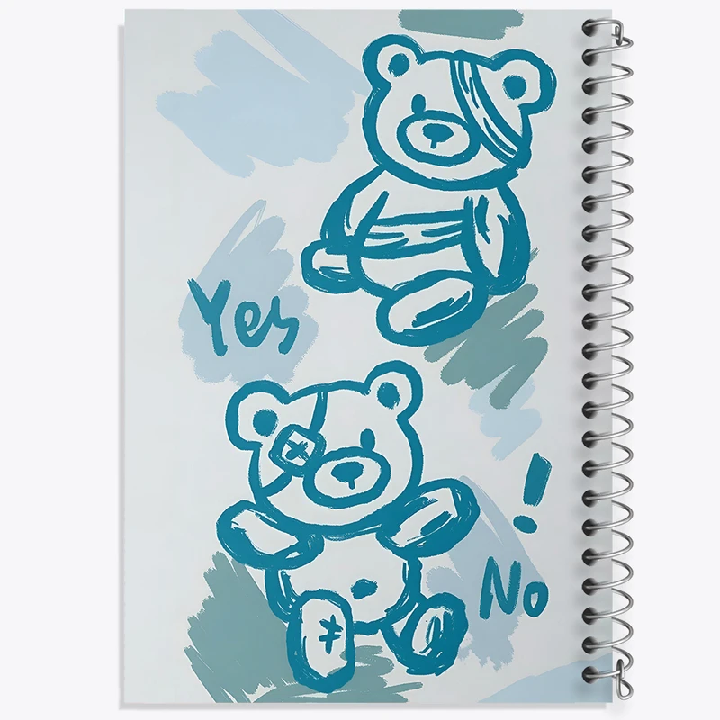 دفتر مشق 100 برگ خندالو طرح خرس تدی کد N8502