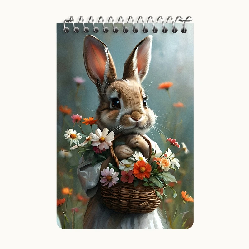 دفتر یادداشت 50 برگ خندالو طرح خرگوش بامزه کد F7085