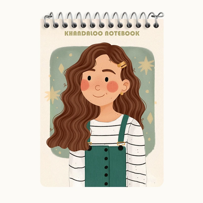 دفتر یادداشت 50 برگ خندالو طرح دخترانه کد N6275