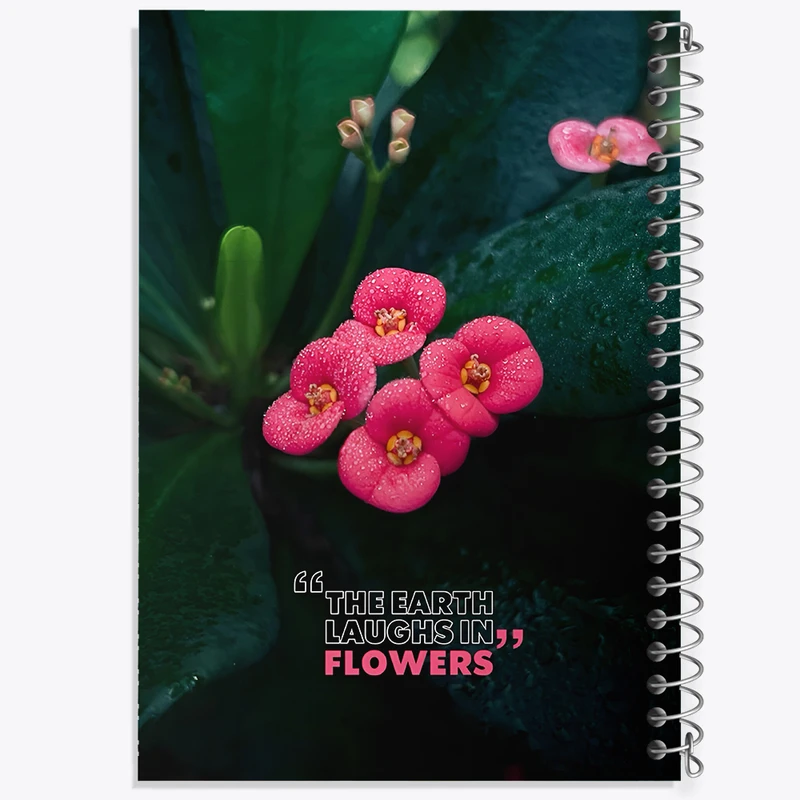 دفتر نقاشی 50 برگ خندالو طرح گل صورتی کد F10791