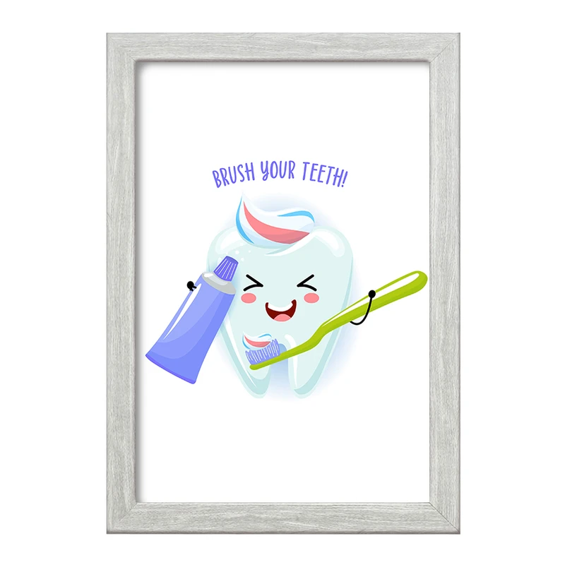 تابلو خندالو طرح دندان و دندان پزشکی کودکانه کد 36697