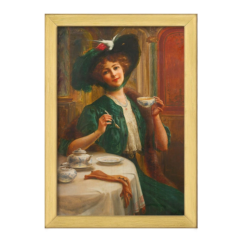 تابلو خندالو طرح نقاشی سبک و وقار اثر امیلی ورنون کد F12219