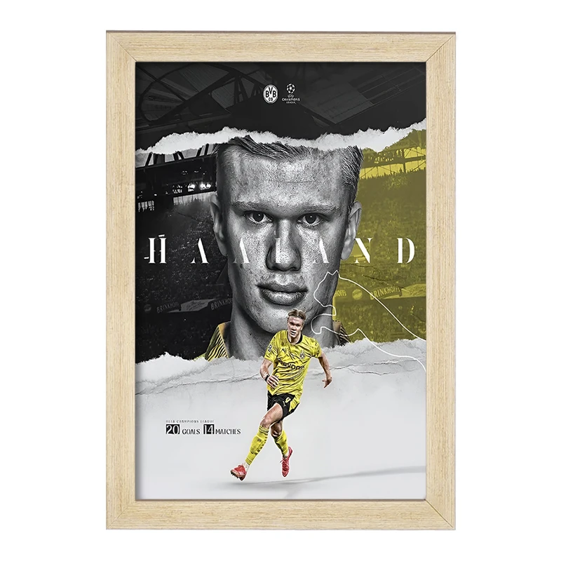 تابلو خندالو طرح ارلینگ هالند (Erling Haaland) کد F13512