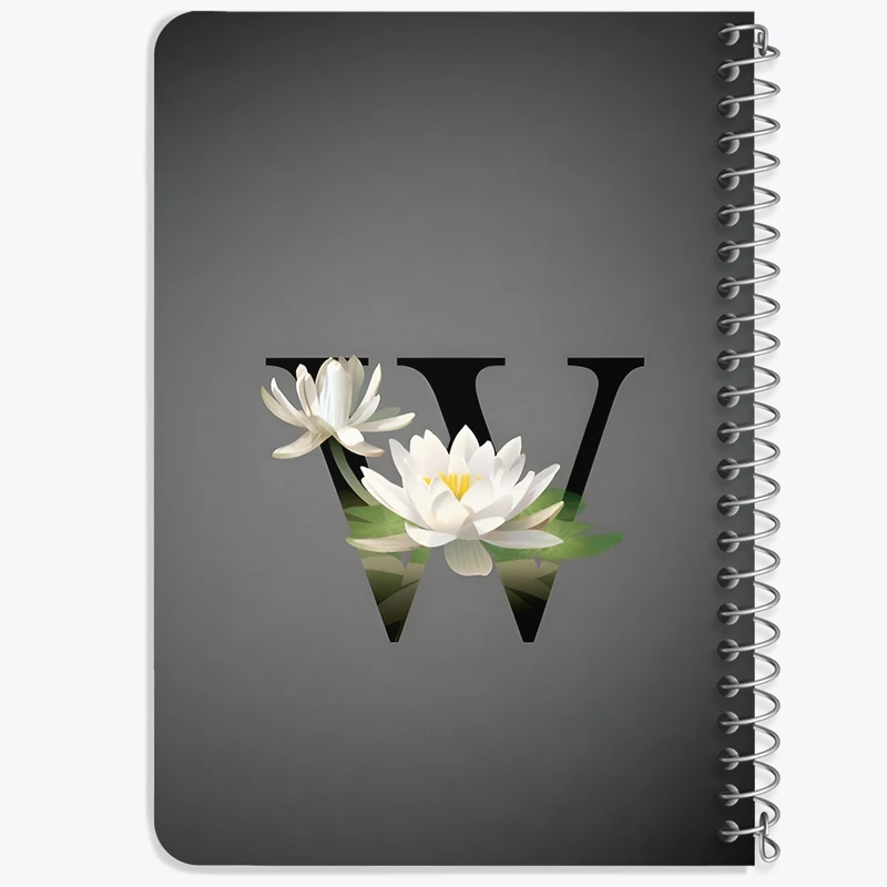 دفتر یادداشت 50 برگ خندالو طرح حرف W کد F4316