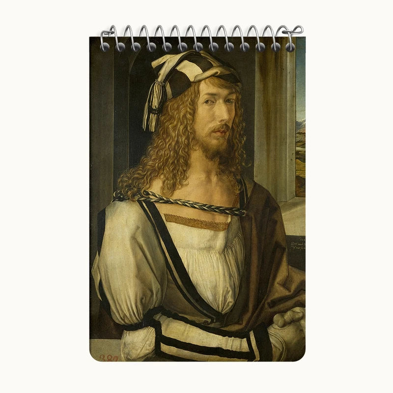 دفتر یادداشت 50 برگ خندالو طرح سلف پرتره آلبرشت دورر کد F12390