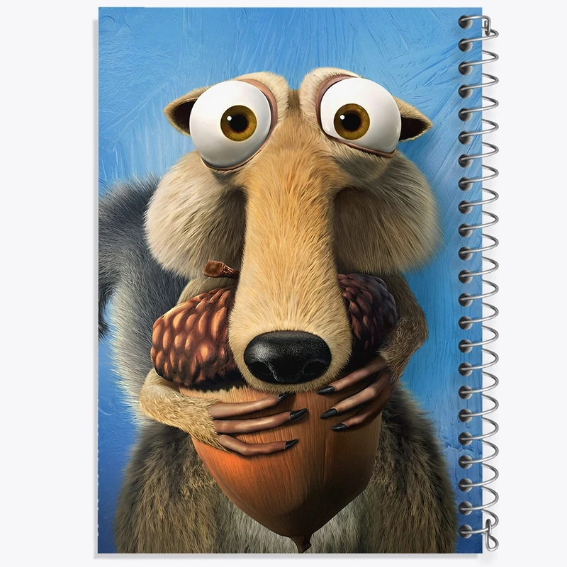 دفتر طراحی 50 برگ خندالو طرح عصر یخبندان کد F4981