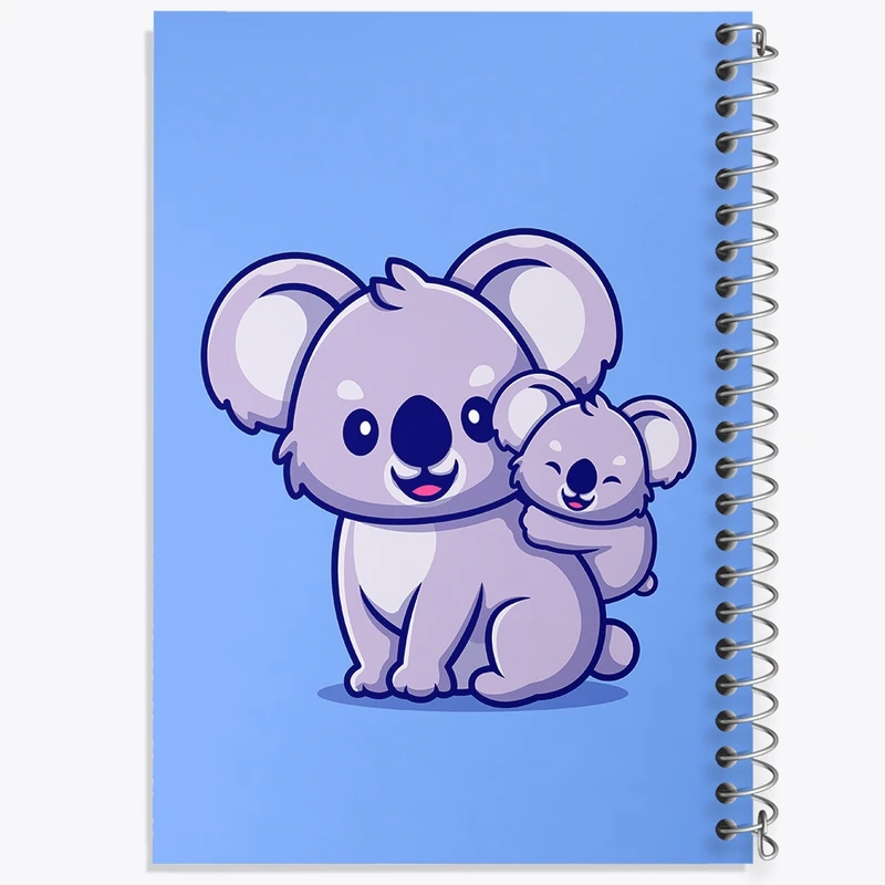 دفتر طراحی 50 برگ خندالو طرح حیوانات بامزه کوآلا کد 29632