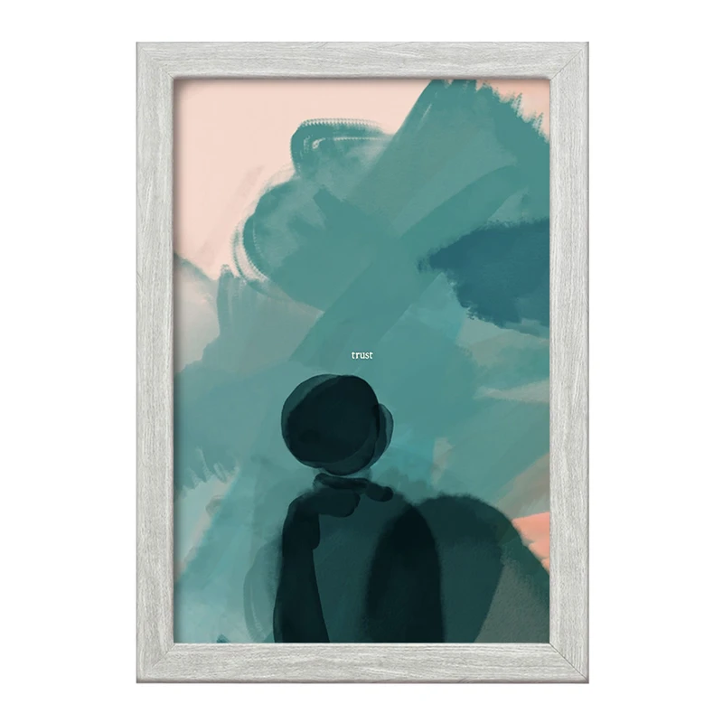 تابلو خندالو طرح دکوراتیو (decorative) کد F1734