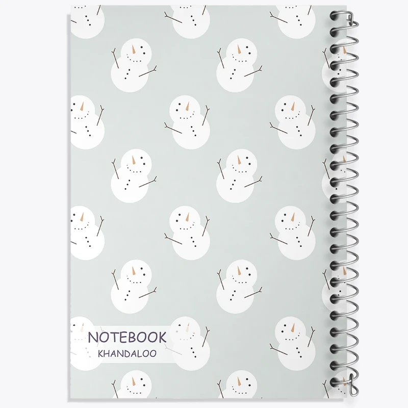 دفتر طراحی 50 برگ خندالو طرح آدم برفی کد N424