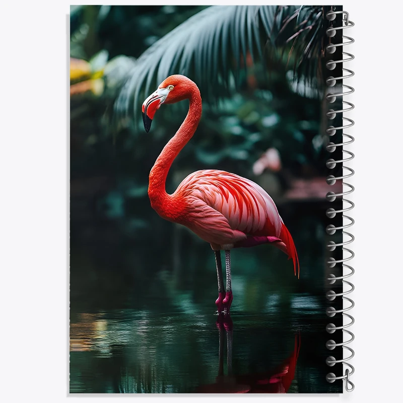 دفتر شطرنجی 50 برگ خندالو طرح فلامینگو کد F9903