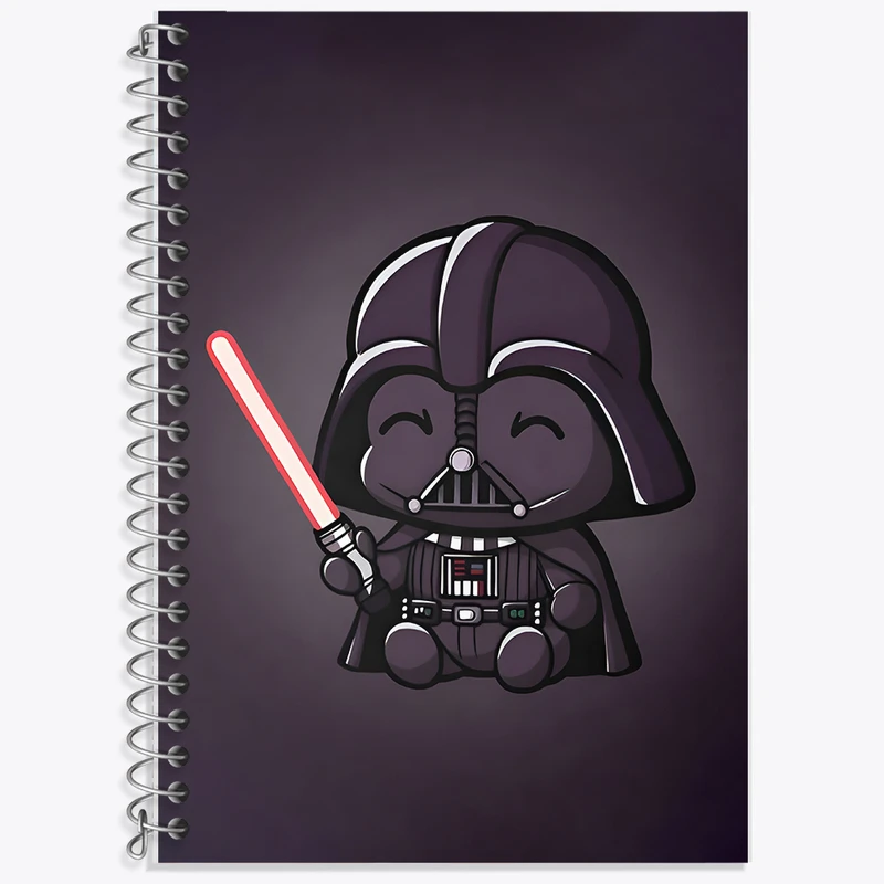 دفتر زبان دوخط 50 برگ خندالو طرح جنگ ستارگان کد F9436