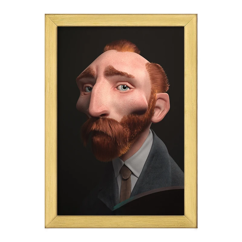 تابلو خندالو طرح ونسان ونگوگ کد F1293