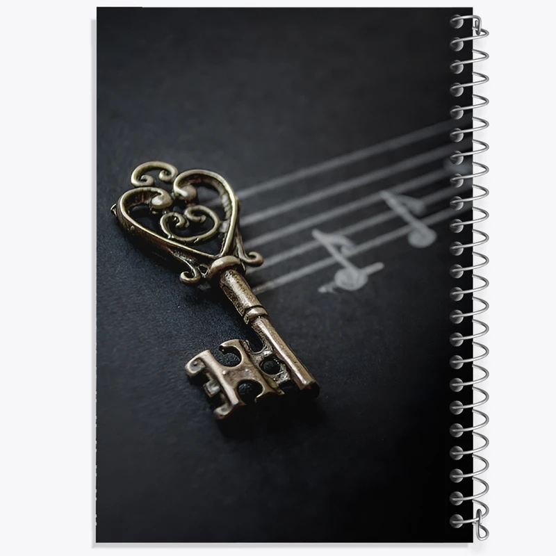 دفتر مشق 100 برگ خندالو طرح نت موسیقی کد N8074