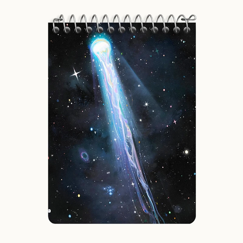 دفتر یادداشت 50 برگ خندالو طرح فضایی کد N7489