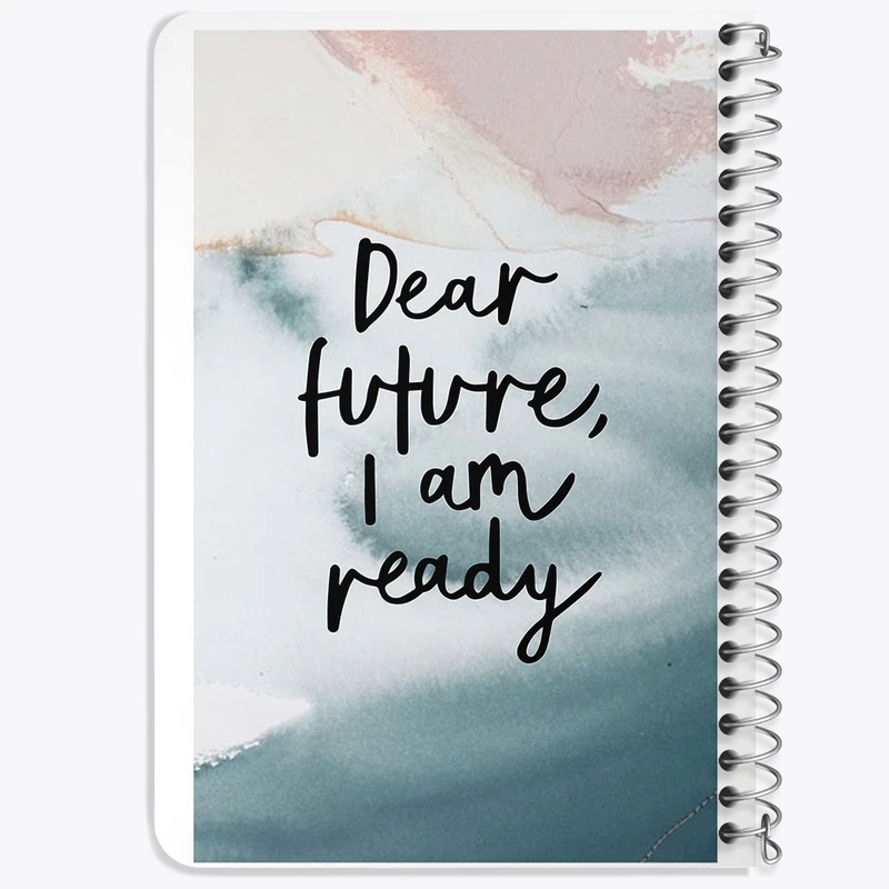 دفتر یادداشت 50 برگ خندالو طرح Dear Future I Am Ready کد F11546