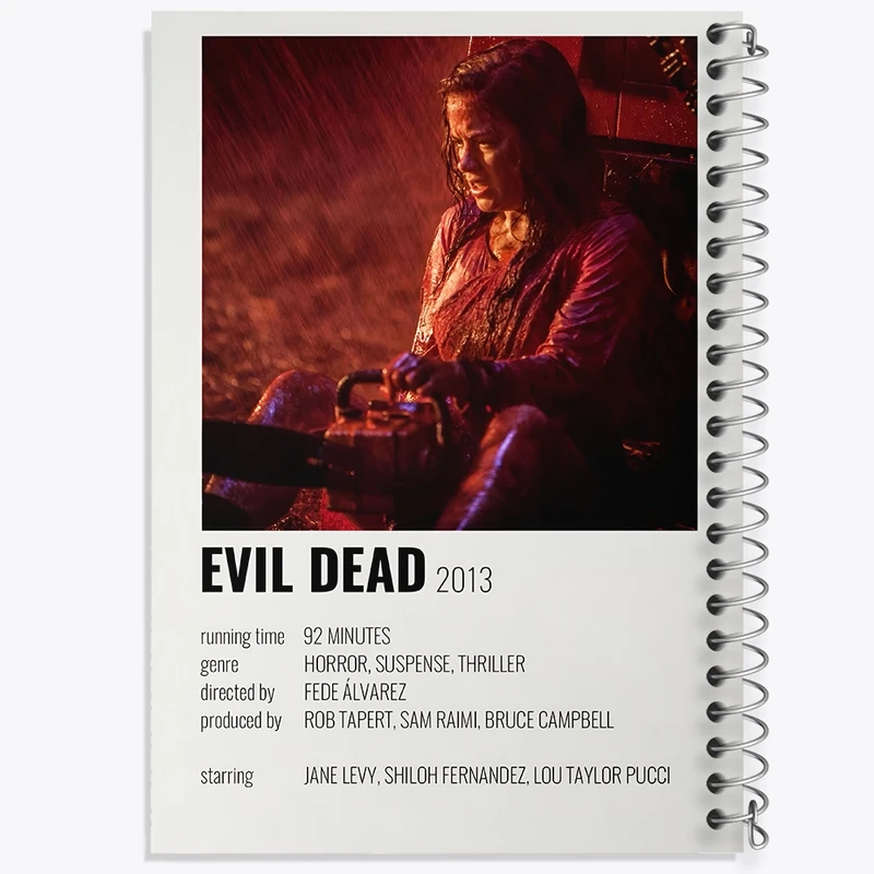 دفتر شطرنجی 50 برگ خندالو طرح مرده شیطانی (Evil Dead) کد F13017