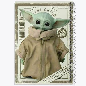 دفتر مشق 100 برگ خندالو طرح بیبی یودا کد F10754