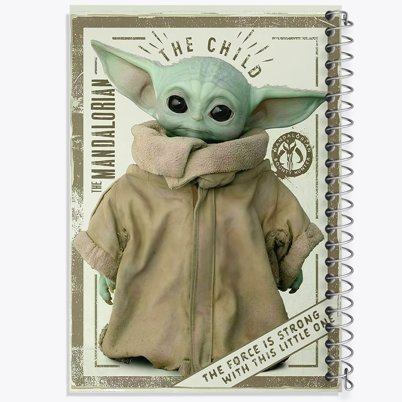 دفتر مشق 100 برگ خندالو طرح بیبی یودا کد F10754