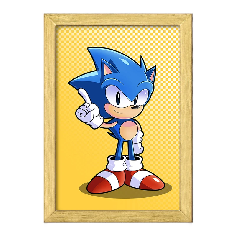 تابلو خندالو طرح سونیک (Sonic) کد F723