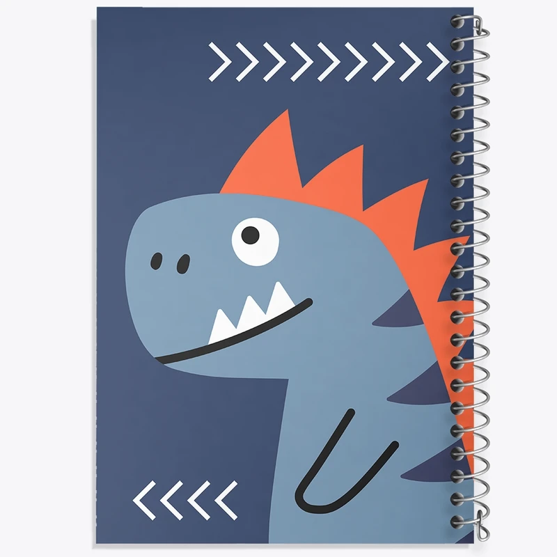 دفتر طراحی 50 برگ خندالو طرح دایناسور کیوت کد N600