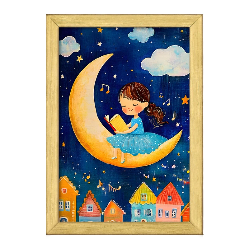 تابلو خندالو طرح دخترانه کودکانه کد F10931