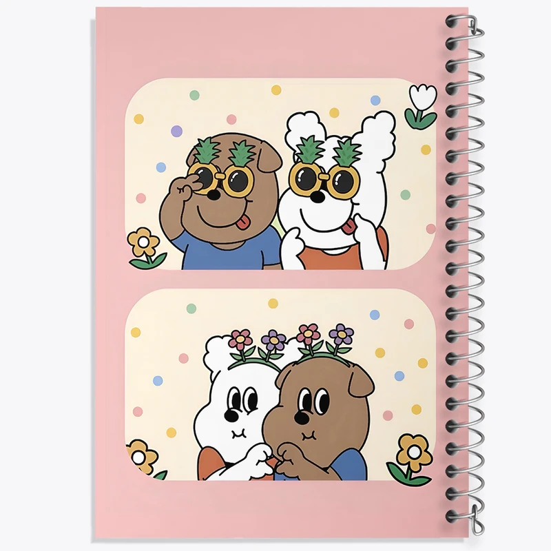 دفتر مشق 50 برگ خندالو طرح سگ های بامزه کد N7366