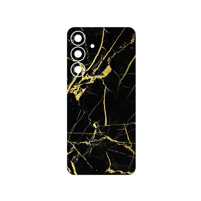 برچسب پوششی ماهوت مدل Graphite_Gold_Marble مناسب برای گوشی موبایل سامسونگ Galaxy S25 FE