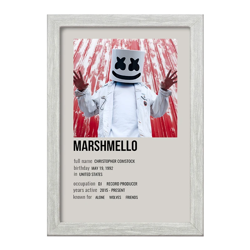 تابلو خندالو طرح مارشملو (Marshmello) کد F13161