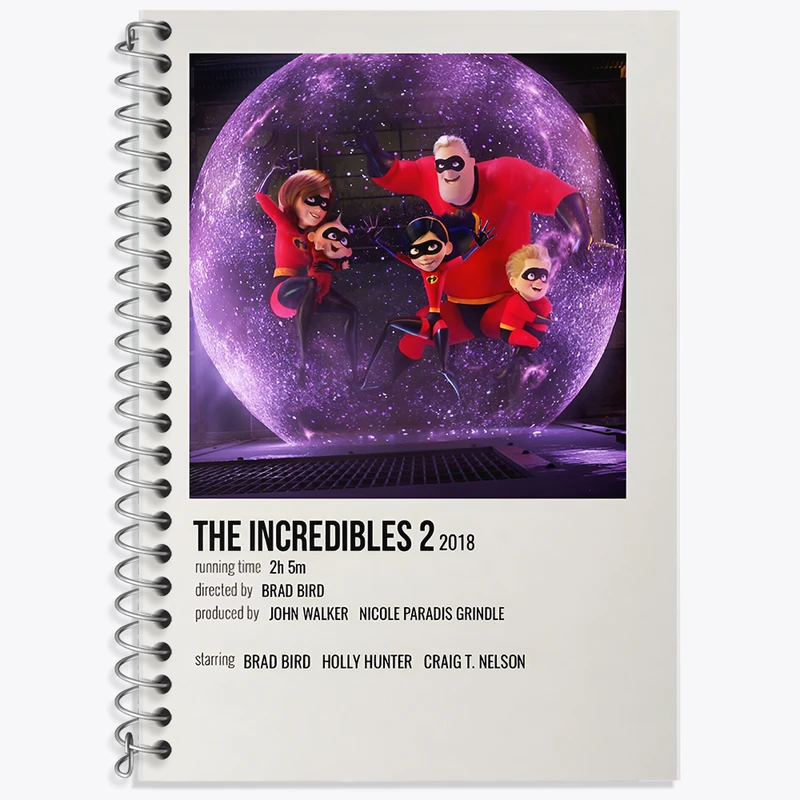 دفتر نت موسیقی 50 برگ خندالو طرح شگفت انگیزان (The Incredibles) کد F14214
